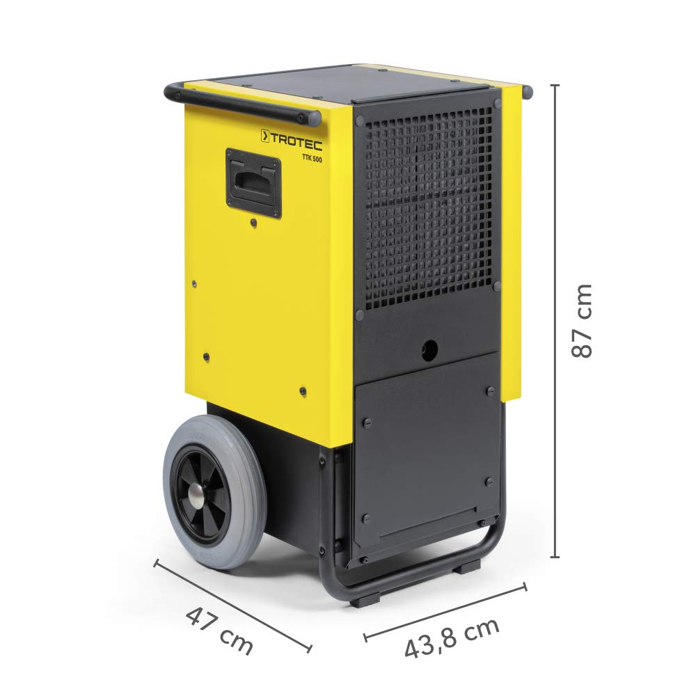 TROTEC Bautrockner TTK 500 (max. 70 l/h), geeignet für Räume bis 470 m³, leistungsstarker Rotationskompressor